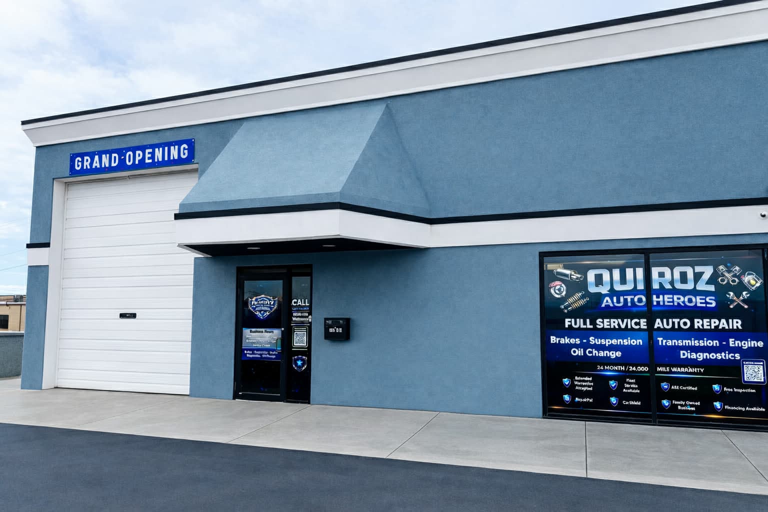 Well-equipped auto repair workspace